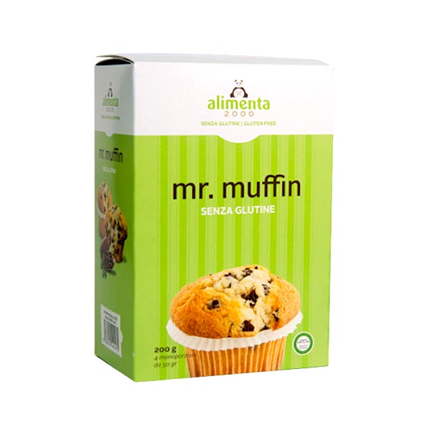 Alimenta 2000 Alimenti senza Glutine Mr Muffin 200 g